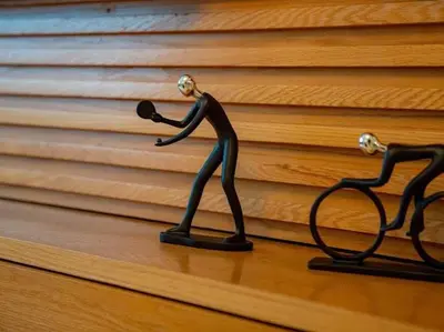 a figurine of a person holding a phone at Family Trips or Professional Travels -By AppartAli in Casablanca