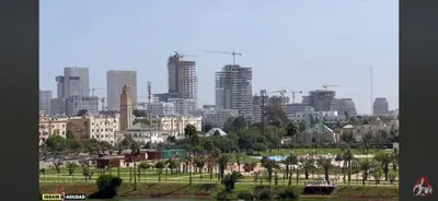 a view of a city with tall buildings at Hay laymoun oulfa casablanca Appartement laimoun in Anfa
