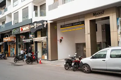 a group of motorcycles parked in front of a building at Skyline View Luxury Private Parking - Netflix in Casablanca