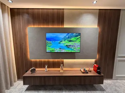 a tv on a wall in a room at CityZen in Casablanca