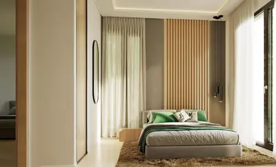 a bedroom with a bed and a window at Appartement spacieux et calme - ain chock CASAblanca in Casablanca