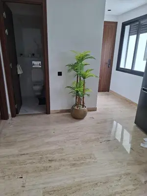 a room with a toilet and a potted plant at New 8th floor Terrace 5 min from train stations in Casablanca
