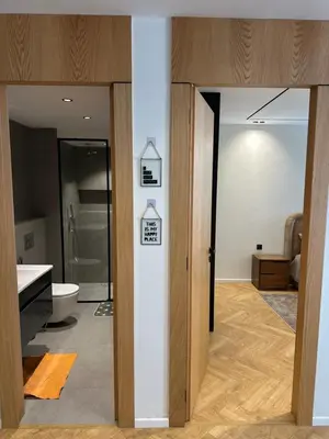 a bathroom with a toilet and a sink at Casablanca Maarif in Casablanca