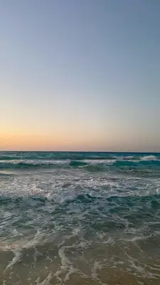 a view of the ocean from the beach at Najia Blue Pearl in Sidi Rahal