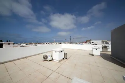 a view of a roof of a building at SALVia Loft - Sweetness and Cozy Apartment with Terrace Near Mohammed V Stadium in Casablanca