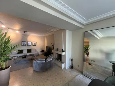a living room with a large tub in the middle at Beautiful 2 suites apartment modern cozy and central in Casablanca