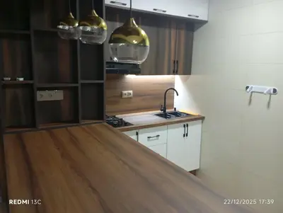a kitchen with a sink and a counter top at Loge studio agdal in Rabat