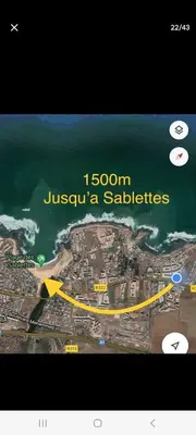 a screen shot of a map of a beach at Apparemment in Mansouria