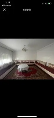 a room with a table in the middle of it at Amir 11 A in Casablanca
