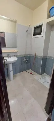 a bathroom being remodeled with a sink and a toilet at Appartement idéal pour familles in Temara
