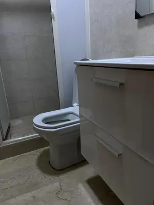 a bathroom with a toilet and a sink and a shower at Havre de paix in Rabat
