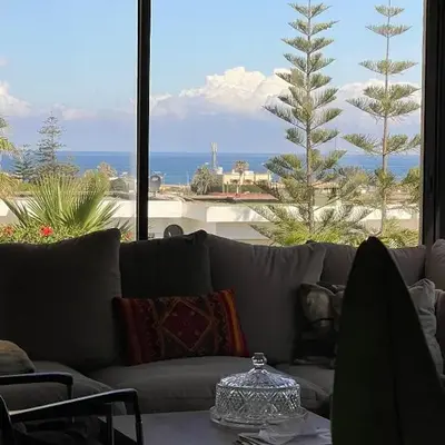 Harhoura Sea view apartment with green spaces and a pool