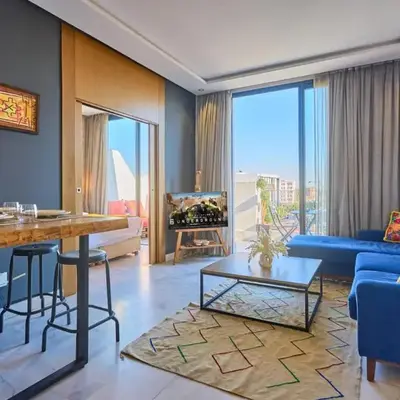 Sunlit loft with terrace-B living 1 Br