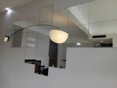 a chandelier hanging from the ceiling in a room at Apartment with Terrace in Casablanca