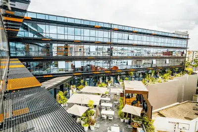 an overhead view of therium of a building at ONOMO Hotel Casablanca City Center in Casablanca