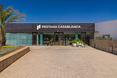 a parking lot in front of a building at Pestana Casablanca, Seaside Suites & Residences in Casablanca