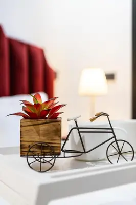 a plant in a wooden box on a table at Stylish & Chic Flat - Best Place - New Building in Casablanca