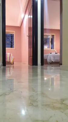 an empty room with a room with a bed at Apartment with Terrace in Casablanca