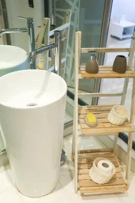 a bathroom with a bath tub and a sink at Tantan golden 5 not far from beach in Casablanca