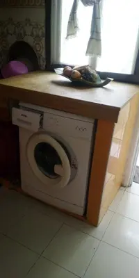 a washing machine with a counter on top of it at Paradise house in Casablanca
