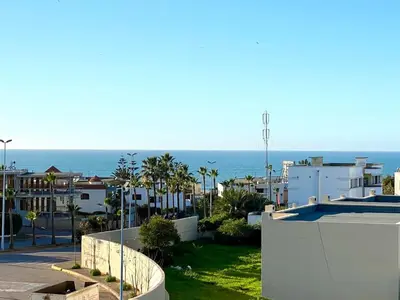 a view of the ocean from a house at Anfa Living 23-BREATHTAKING SEA VIEW NEW&CHIC 5 in Casablanca