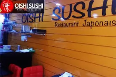 a fast food restaurant with a sign on the wall at Nice Apartment For Families- Bd Ghandi- Casablanca in Casablanca