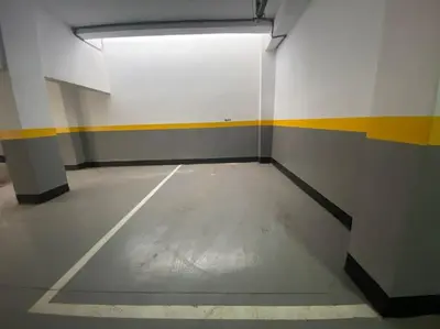 an empty gym room with yellow and white walls at Corniche Casablanca - Red’s Neuf in Casablanca