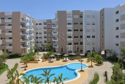 an image of a swimming pool in a building at AeroChic in Nouaceur