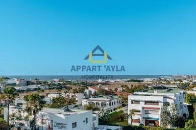 a view of the city of apart kivka at Royal Ocean Suite - By Ayla Stay in Casablanca