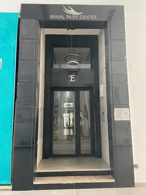 a entrance to a building with a glass door at Cozy New Studio in Mohammedia in Mohammedia